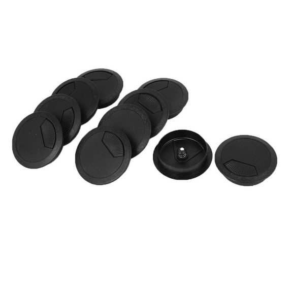 10PCS 2.4 Inch Wire Cable Hole Cover Desk Grommets for Office PC Desk