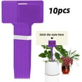 thumbnail image 1 of 10PCS 2.48"x7.08" Tee Plastic Plant Labels Colorful Plastic Plant Tags T Garden Label Waterproof Nursery Marker, 1 of 7