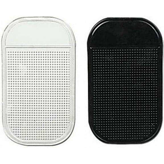 10PCS (2 COLOR) Magic Anti-slip Non-slip Mat Car Dashboard Adhesive Mat Sticky Pad for Cell Phone Cd Electronic Devices Phone Pad Black ,14*8.3CM