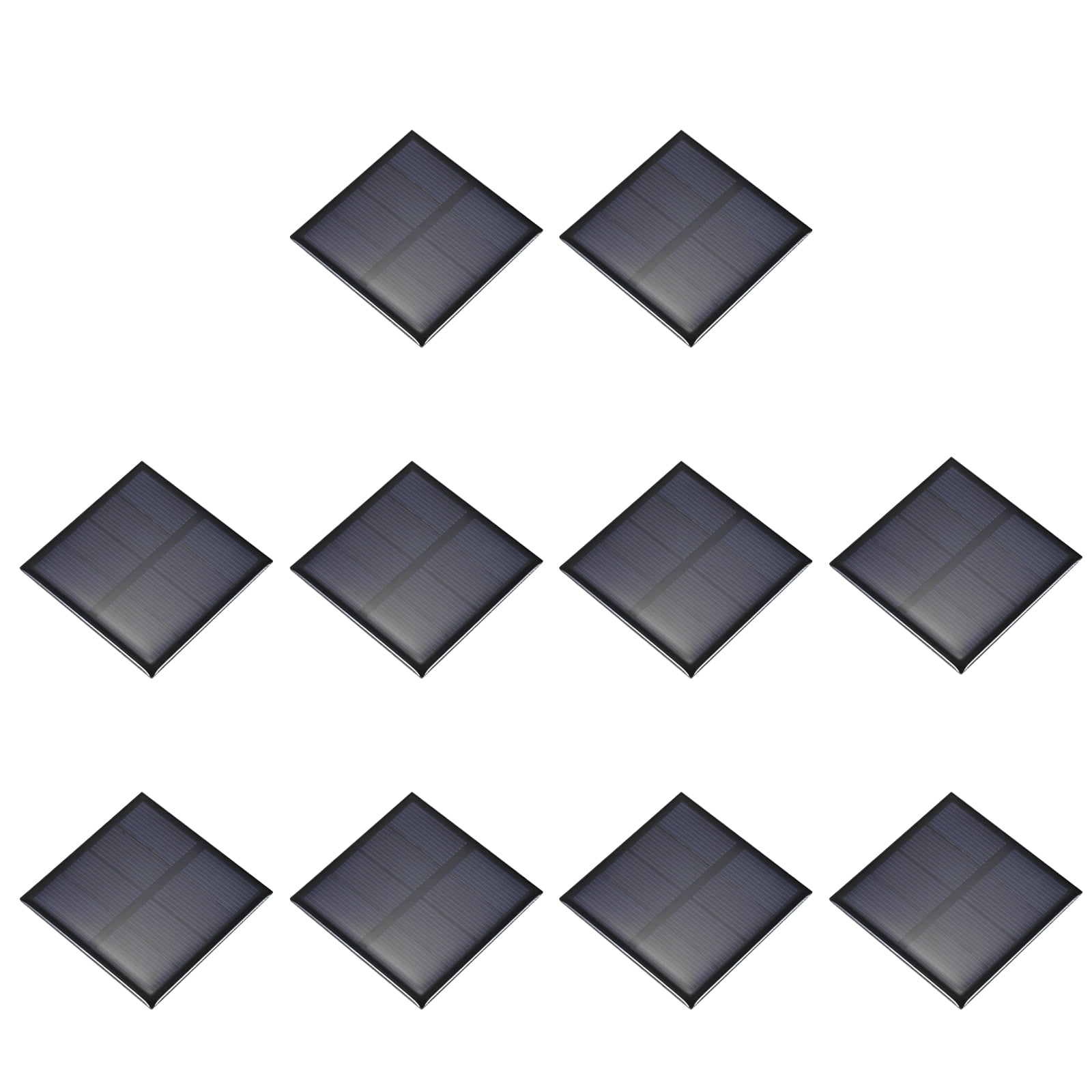 10PCS 2V 0.32W 0.16A Mini Solar Panels for Solar Power, Small Solar Photovoltaic Cells Charge, 2.36" x 2.36"
