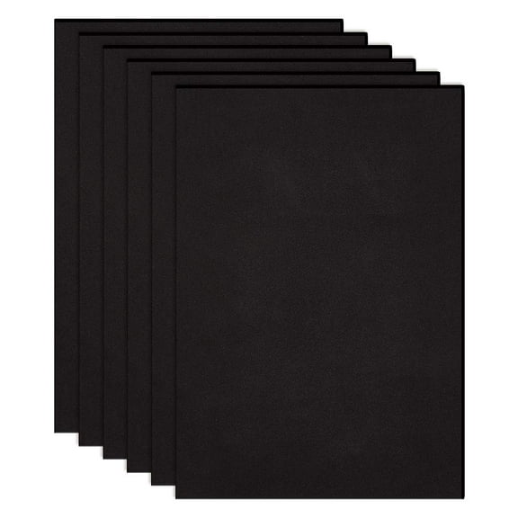 10PCS 2mm Thick Self-Adhesive Foam Sheet 8.3x11.8" Insulation Foam for Decor Containers and Furniture Protection Black Black