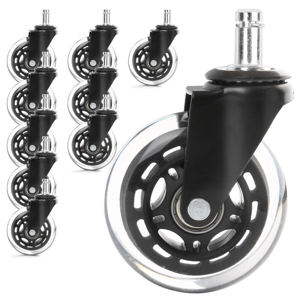 10PCS 3" 3 Inch Heavy Duty Office Chair Caster Swivel Wheels