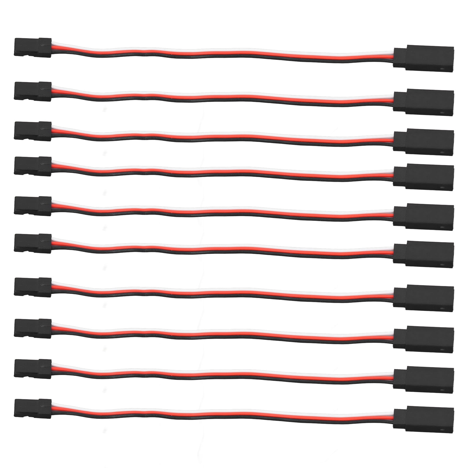 15-Pack Servo Extension Cables - 3-Pin Male To Female, 300mm (11.8"), 60-Core Wire For RC Cars, Drones, Robotics