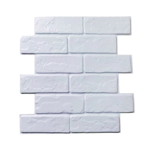 10PCS 3D Brick Wall Stickers, Art Self-Adhesive Foam Brick Wall Panel, Brick Peel and Stick Wallpaper Removable and Waterproof Wall Tiles for Interior Wall Decor, 12"x12"