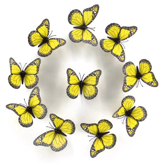 10PCS 3D Realistic Wall Art Stickers for Home DIY Spring Summer Autumn Decoration