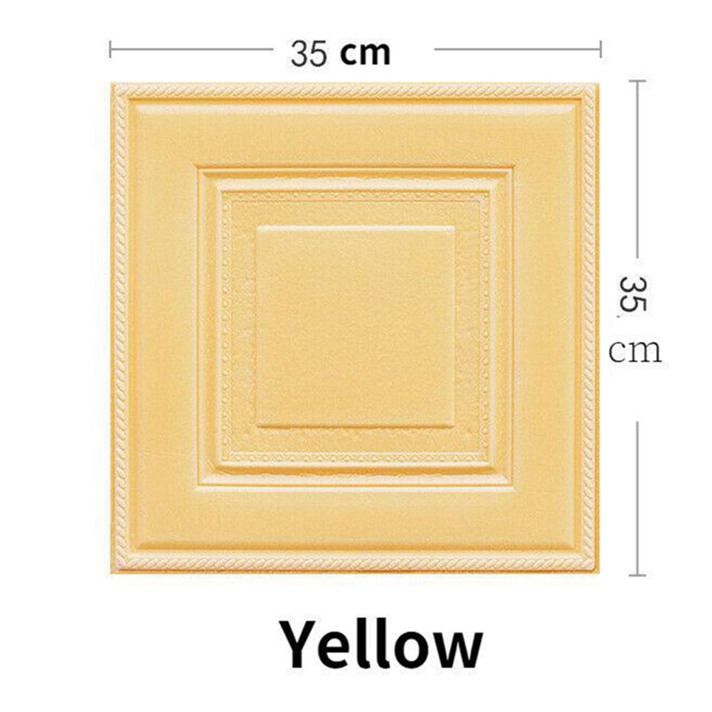 10PCS 3D Wall Panels,3D Wallpaper Stick and Peel,Self Adhesive Waterproof Foam Faux Brick Paneling for Bedroom,Bathroom,Kitchen,Fireplace,13.7x13.7inch