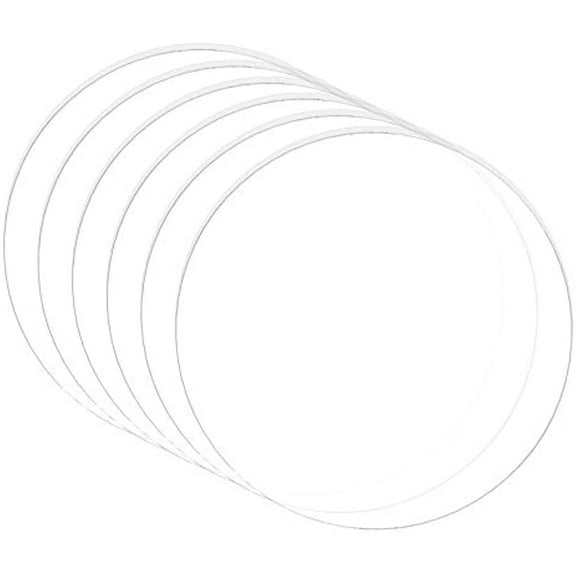 10PCS 4 Inch Clear Acrylic Sheet Round Circle Dis Acrylic Sheet for Decoration Office Sign Coasters and Other DIY Project 3mm Thick