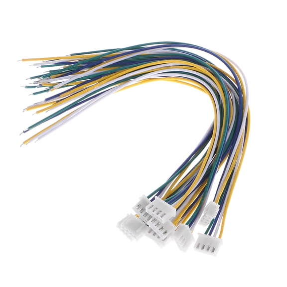 10PCS 4 Pin Mini Micro JST XH 2.54mm 24AWG Connector Plug With Wires 200mm