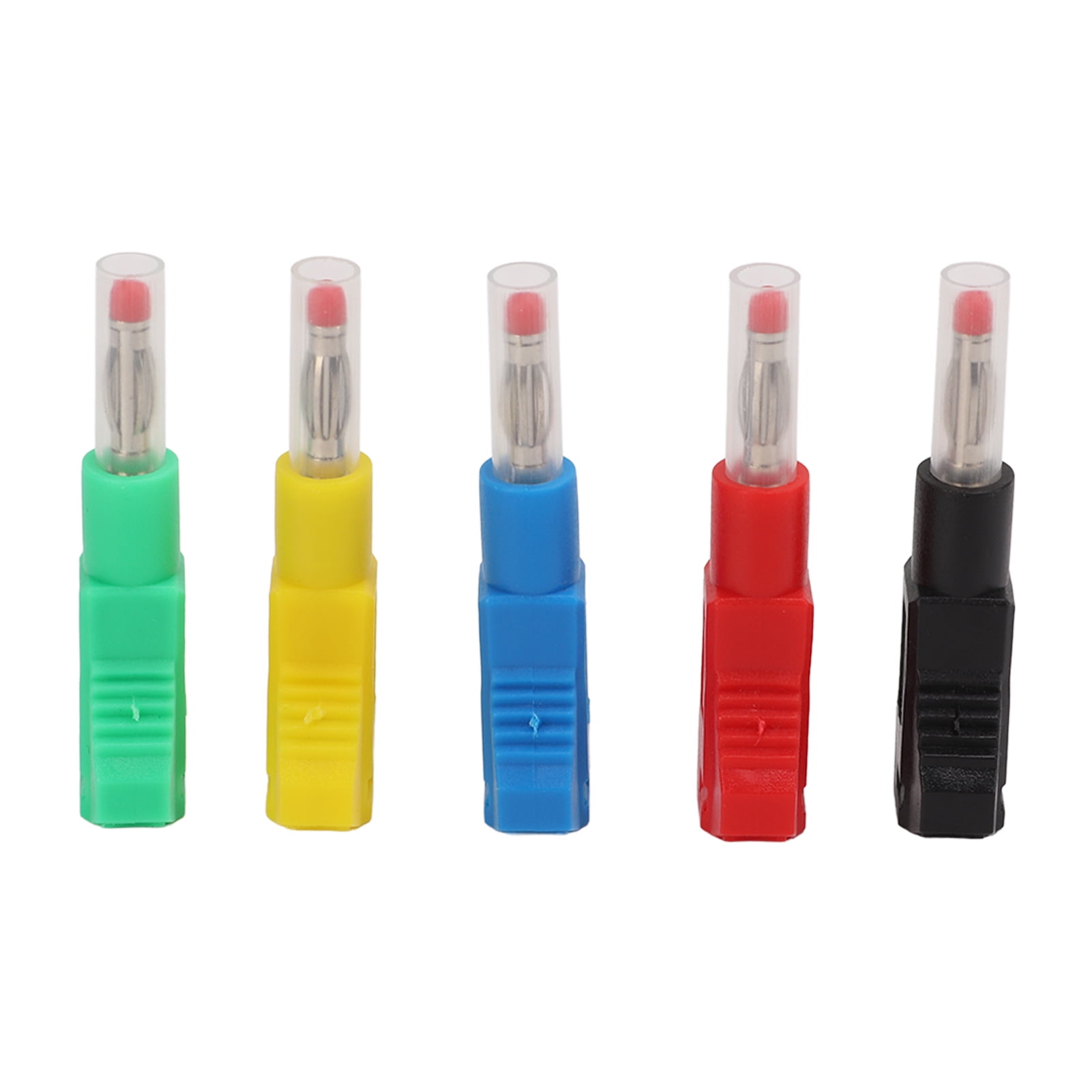 10PCS 4mm Retractable Banana Plug Weldable Test Leads Ends CAT II 600V