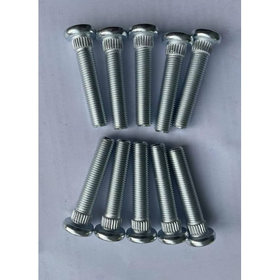 10PCS 5/8" Longer Than Stock Wheel Stud Lug Bolts 7/16-20 Thread OEM Quality Extended Extra Length Replacement for Chevrolet, Dodge, Pontiac, Oldsmobile, Buick car