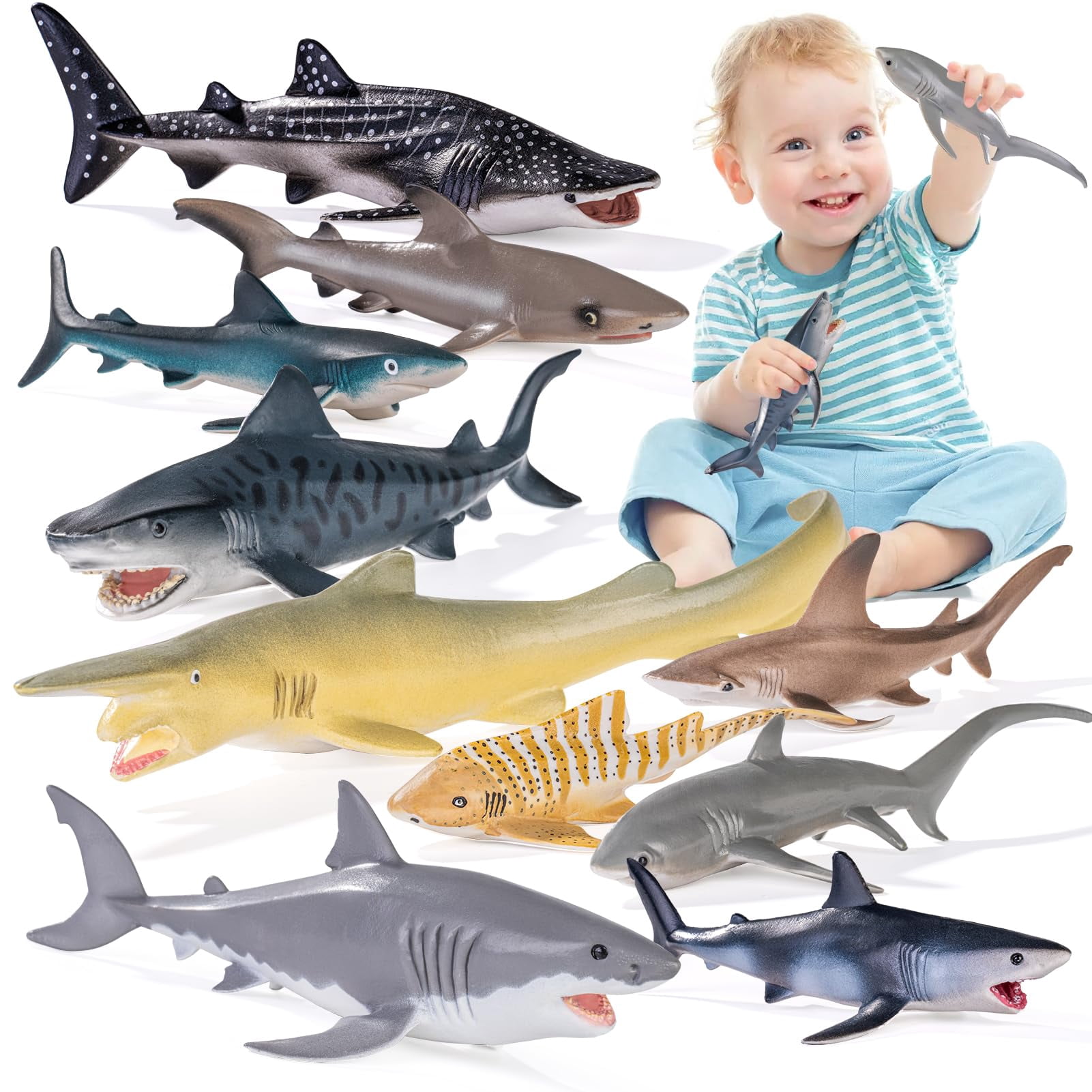 10pcs-5-8-shark-toys-for-toddlers-large-sea-ocean-animals-bath-toys
