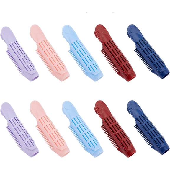 10PCS 5 Colors Volumizing Hair Root Clips Naturally Fluffy Curly Hair Styling Tool for Women Hair Rollers 105 x 30 x 24mm for making