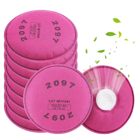 10PCS (5Pack) 2097 Particulate Filter Cotton Compatible with 6000, 7000 FF-4 Series Half Full Respirator Mask for Dust Welding Painting Sanding Against Lead Paint, Particle, Pollen