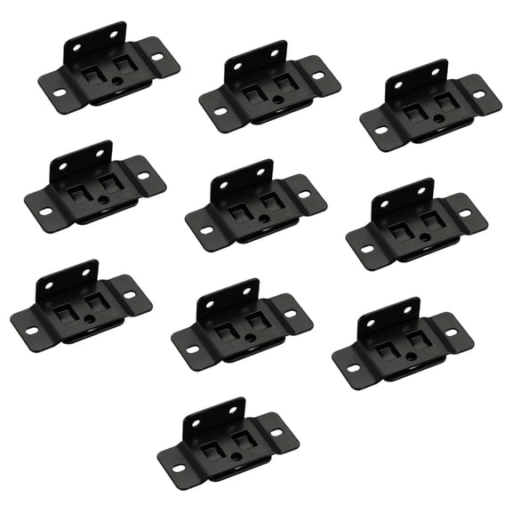 10PCS 90° Angles Iron Connectors Strong Cupboard Hardware with Not Erosion Finish Simple Installation for Household