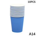 thumbnail image 1 of 10PCS 9oz 250ml Solid Thick Paper Cup Disposable Cup Wedding Birthday Party Holiday Disposable Tableware, 1 of 10