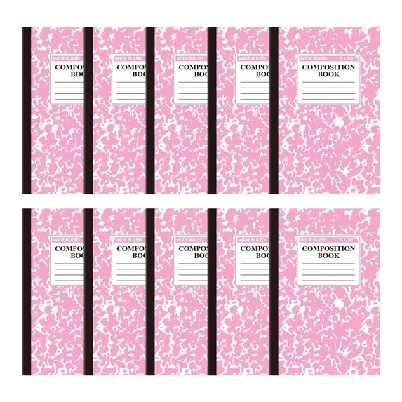 10PCS A5 Sewing Notebook 30 sheets 60 Pages Exquisite Patterned Notebook(Pink)