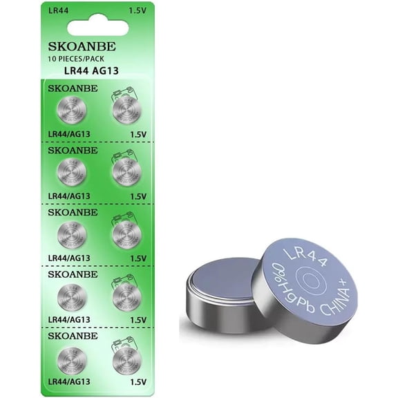 10PCS AG13 LR44 303 A76 357 SR44 1.5V Battery Button Coin Cell Batteries