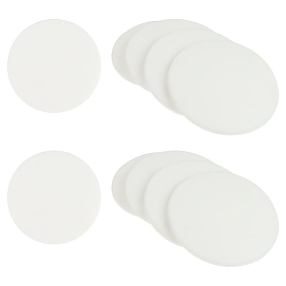10 PCS Silicone Anti-collision Door Mat Knob Latches Kitchen Cabinets White
