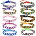 thumbnail image 1 of ✪ 10PCS Adjustable Nepal Woven Bracelet Handmade Colorful Bracelets for Girls Boys, 1 of 14