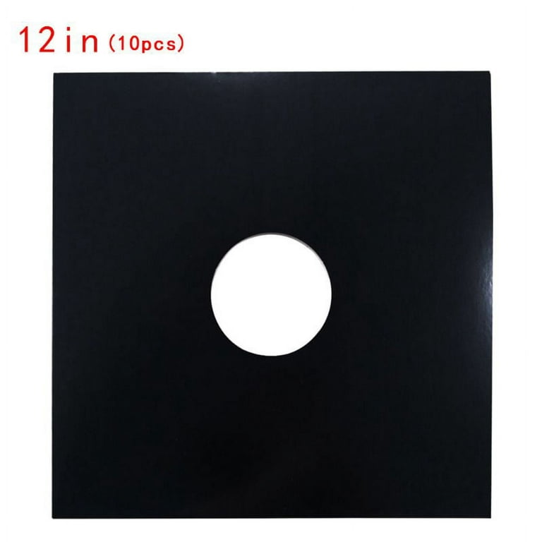 12 Inch Record Paper Inner Sleeves - Polylined - With Hole - White