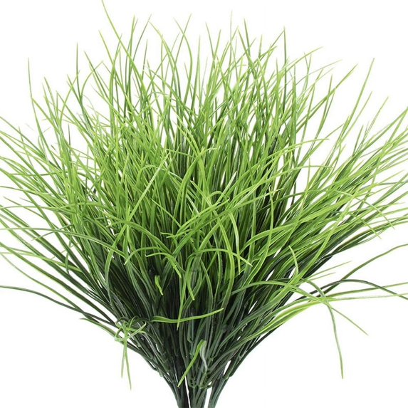 10PCS Artificial Grass Plants Fake Wheat Grass Plastic Greenery for House /Garden