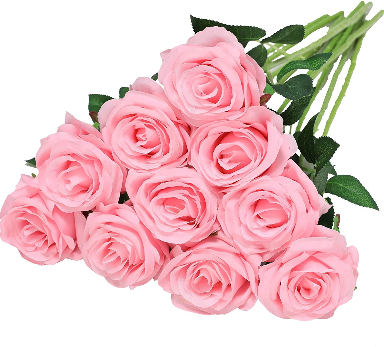 Zukuco Artificial Silk Rose Flower Bouquet Lifelike Fake Rose for ...