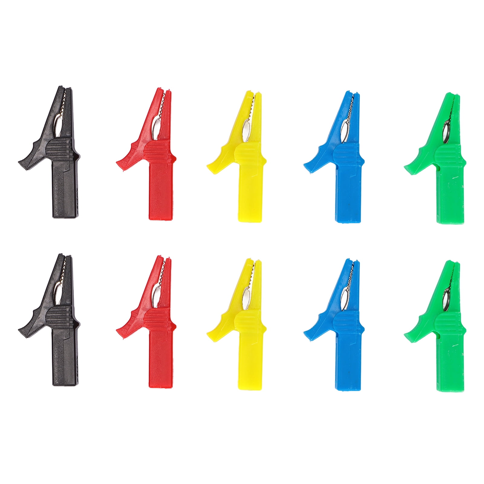 10PCS Battery Safety Clamp 4mm Banana Jack Rear Brass Full PA Sheath 5