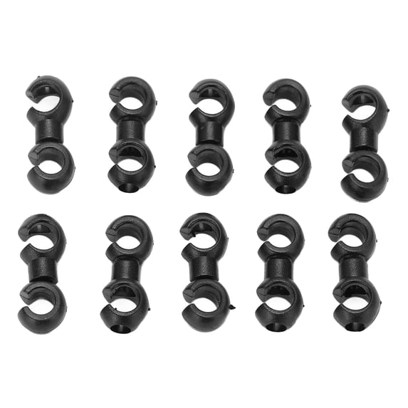 10PCS Bicycle Brake Cable S-Clips Buckle Hose Guide Cross Line Clip for Handcuff Hub S-Buckle