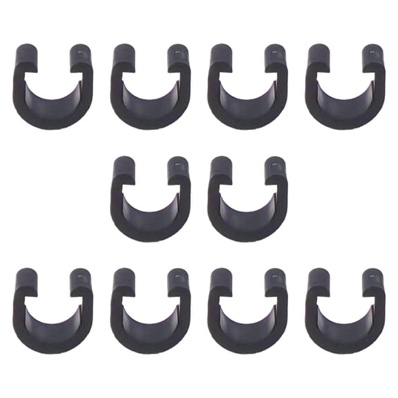 10PCS Bike C-type Buckles Plastic Bike Brake Hoses Clamp Bike Shift Cables Snap