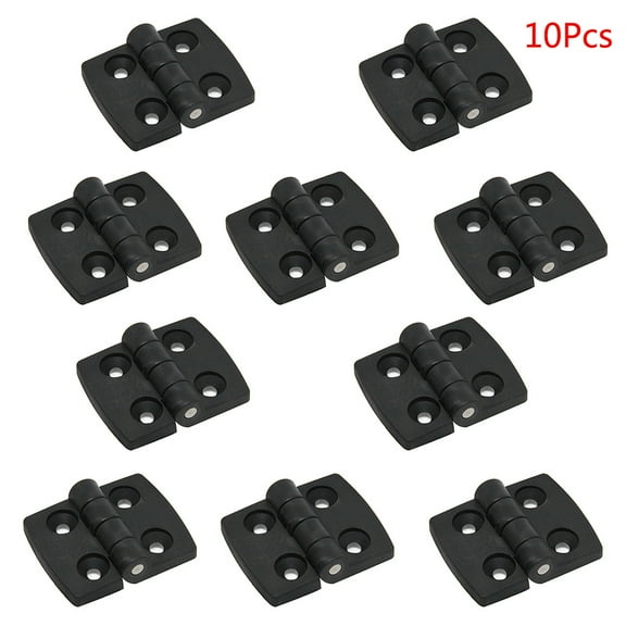 10PCS Black Door Bearing Butt Hinges Cabinet Drawer Jewellery Box Hinge Furniture Hardware