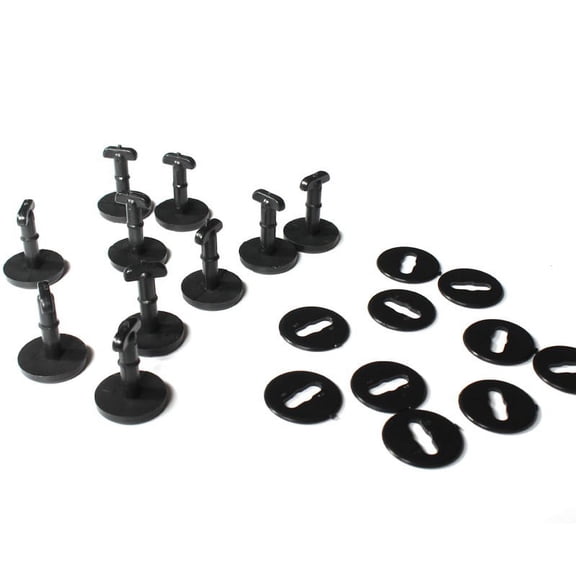 10PCS Black Floor Carpet Mat Clips Rivets Retainer Clips Trim for E46/318I