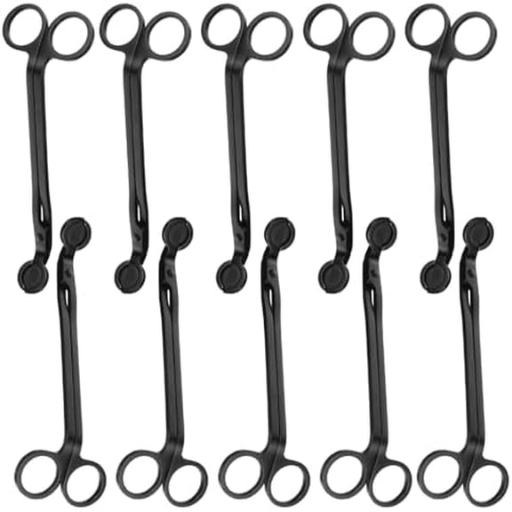 10PCS Black Stainless Steel Candle Wick Trimmers, 7 Inch Wick Cutters Candle Scissors for Cleaner Burn Prevents Soot Buildup$$Home Decor, Kitchen, & Other