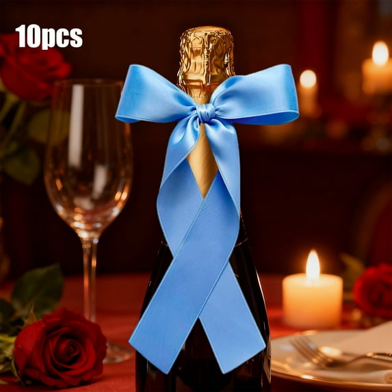 10PCS Blue Bows for Tree Bow Decorations for Party, Bow Ribbon Valentines Day Decorations, Bow Decor for Bedroom Bow Decorations, Valentines Ornaments for Tree