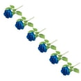thumbnail image 1 of 10PCS Blue Roses Artificial Flowers, Fake Roses Bouquet, Artificial Blue Rose with Stems for Wedding Flowers Decoration, Valentines Day Mothers Day, Bridal Bouquet Rose (21Inch), 1 of 5
