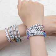 GEMKONSEY 10PCS Bohemian Bracelet Set Colorful Alphabet Bead Bracelets By Swiftie1989