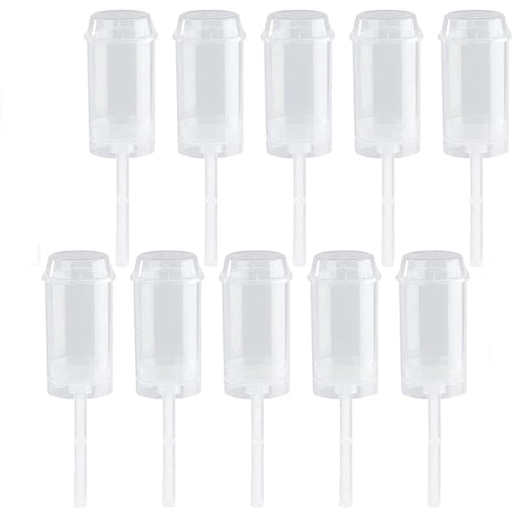 10PCS Cake Push Pop Containers  Clear Plastic Push-Up Cake Pop Shooters with Lids, Base and Sticks for Dessert, Parties and Events