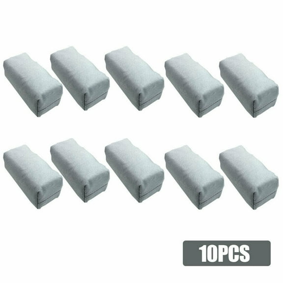10PCS Car Detailing Suede Sponge Applicator Use with Ceramic Coating New Gray