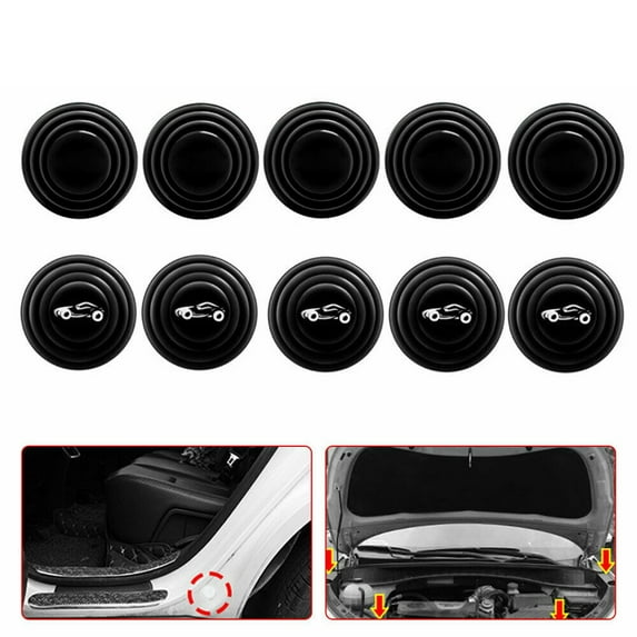 10PCS Car Door Anti-Collision Pad Sound Insulation And Shock-Absorbing Gasket