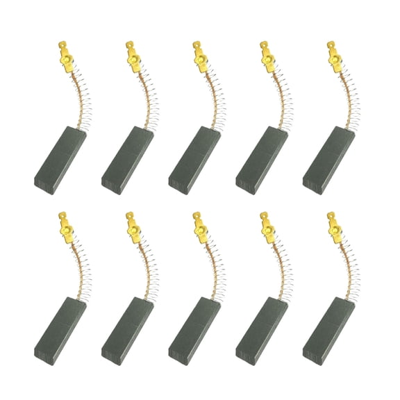 10PCS Carbon Brushes Cost Effective Replacement Parts Motor Brush Metal Texture Perfect for Small Washing Machine Motors