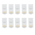 10PCS Cat5 Cat5e Network Connector rj45 Metal Modular Plug Terminals