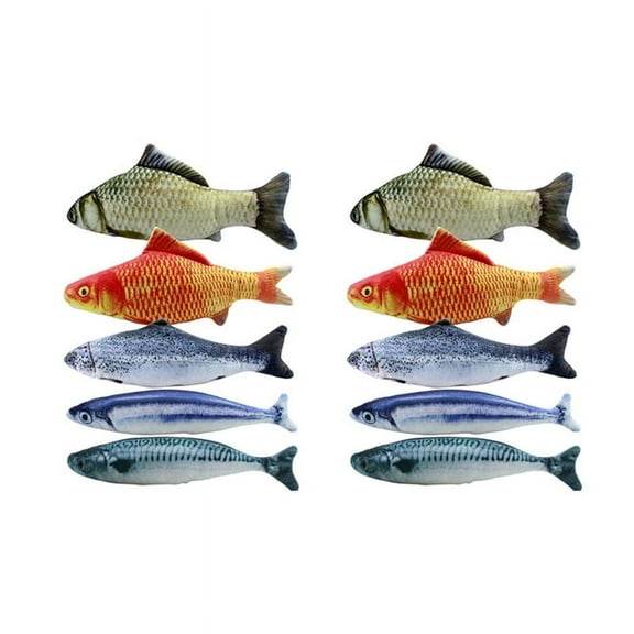 10PCS Catnip Fish Toys for Cat 20cm Cat Toys Cat Fish Pillow Cat Catnip Toys