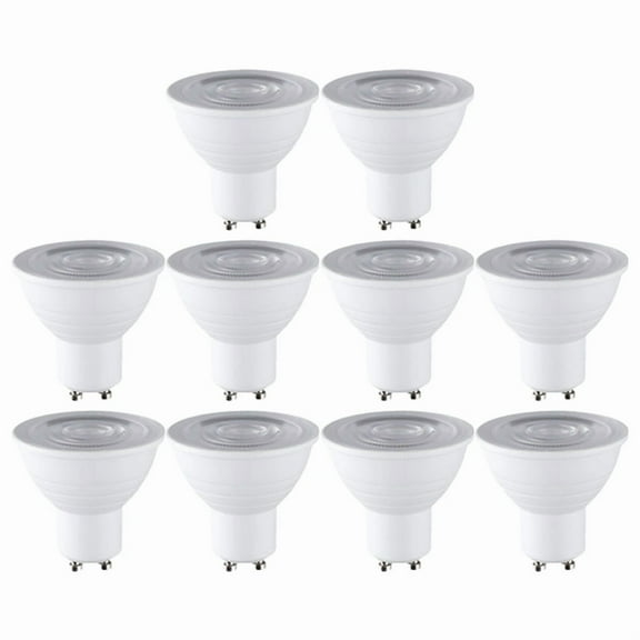 10PCS Ceiling Spotlight Set 7W GU10 Base Energy Saving Downlight LED Light Indoor Lighting 6000K White