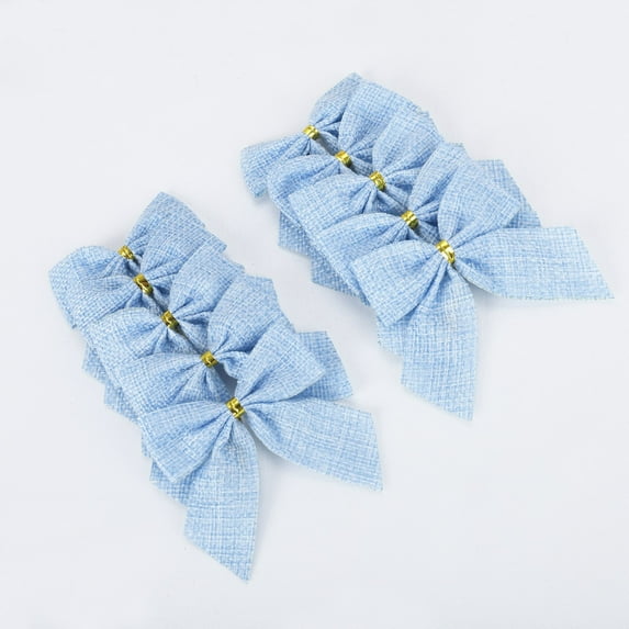 10PCS Christmas Bows Various Styles Bows Fabric Christmas Tree Garland Accessories Decoration Party Party Decorations