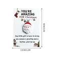 thumbnail image 1 of 10PCS Christmas Pocket Hug, Pocket Hug Santa Claus Snowman with Greeting Cards, Emotional Support Cards,Thank You Note Cards Greeting Card Pocket Hug Gift for Friends and Family, 1 of 7