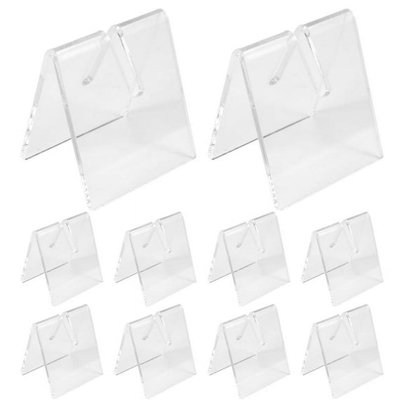10PCS Clear Acrylic Knife Blade Display Stand Holders Folding Holder Pocket Knives Showcase Rack