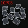 thumbnail image 1 of 10PCS Clear Plastic Holder Transparent Storage Box Memory Card Case SD/TF SDHC Card, 1 of 8