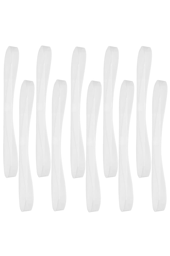 10PCS Clear TPU Elastic Shoe Straps for Women Anti Loose High Heel Ankle Belt