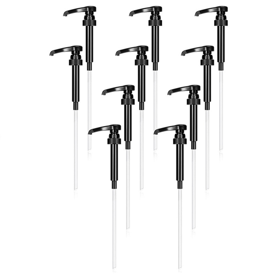 10PCS Coffee Milk Tea Dispenser Syrup Pump Liquid for Kitchen Tools,Black