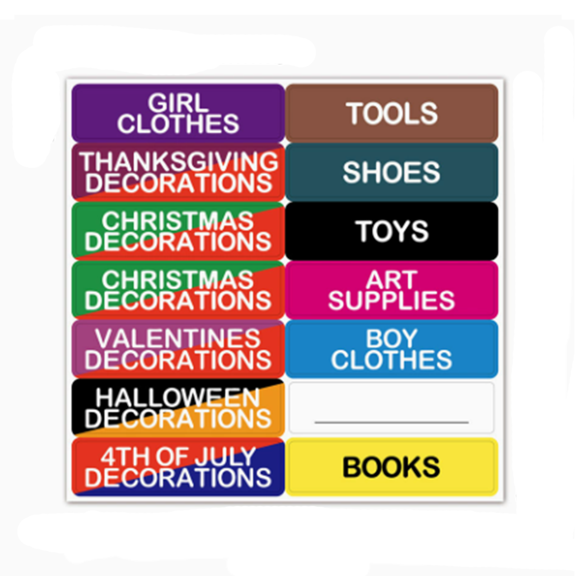 10PCS Color Coded Moving Labels for Boxes, Includes Fragile Labels, Residue-Free Removal, Strong Self-Adhesion, Multi-Surface Use