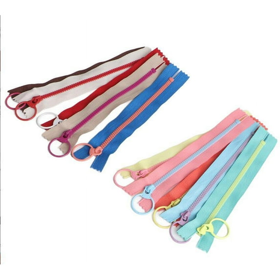 10PCS Colorful Sewing Zippers Multipurpose Zippers DIY Sewing Tools for Garment Bags Craft